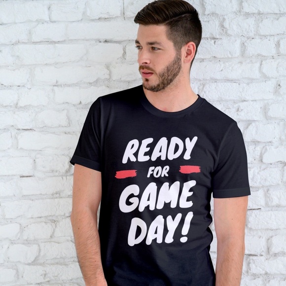 Ready For Game Day! Shirt , Mom T-Shirt, Dad T-Shirt, Unisex T-Shirt Irish Green - Picture 2 of 5